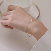 kofsac beautiful simple s925 sterling silver bracelets women daily wear jewelry cute fashion bow knot bangle girl birthday gift