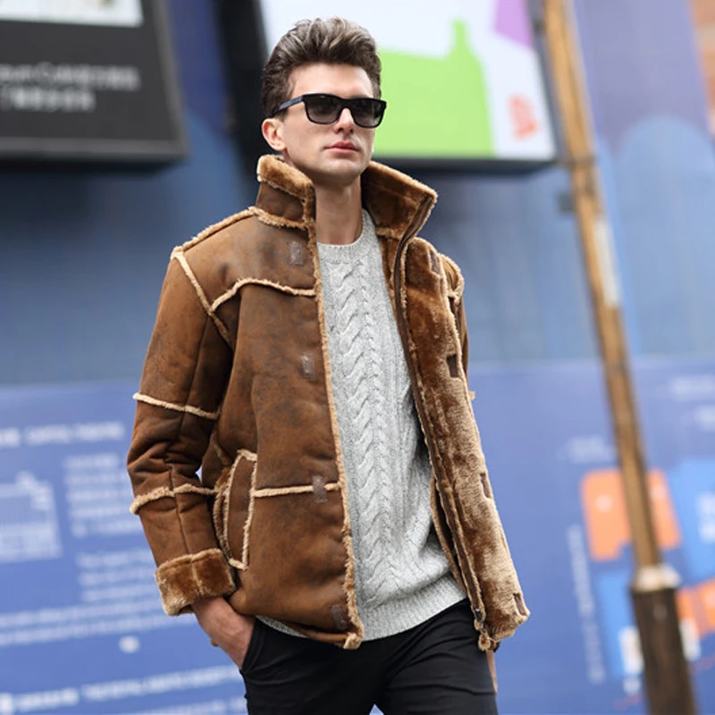 2020 New Arrivals Winter Warm Mens Fur Jackets and Coats Outerwear Designer Brand Vintage Mans Overcoats DA524 | Мужская одежда