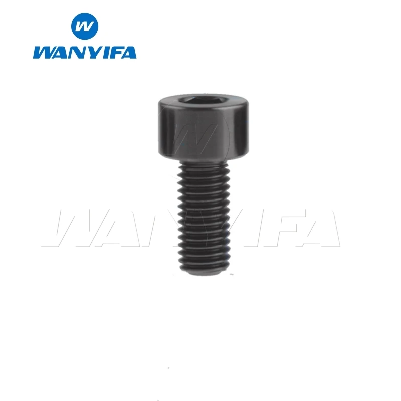 M5x12 Black Wanyifa M5x10 12, 16, 18, 20, 25 30 35, 40 45 50 55 60 мм шестигранный ключ клеймо Винт С Титановым болтом для Велосипедный вынос руля велосипеда части - Цвет: M5x12 Black