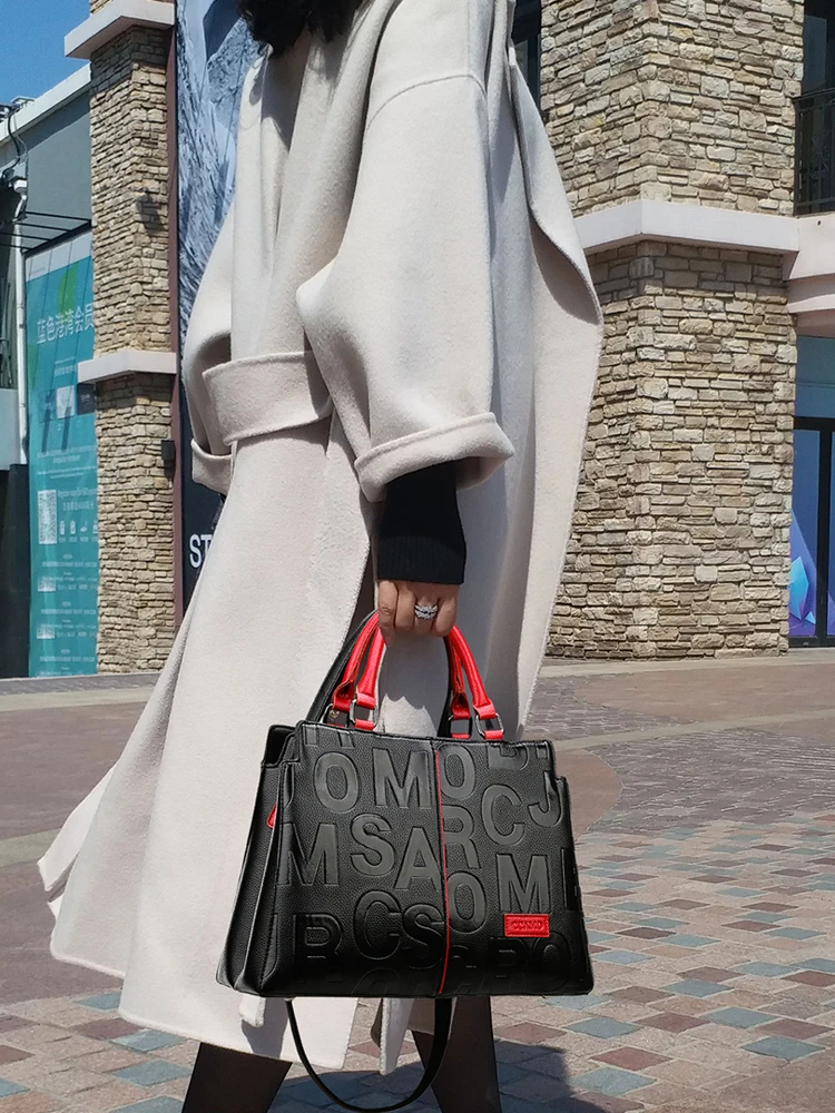 Сумка-тоут женская с верхней ручкой Роскошный дизайнерский кожаный саквояж