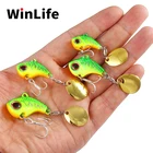 Вращающаяся металлическая виброприманка Winlife, Вибрирующая приманка, блесна, ложка, рыболовные приманки 9 г-22 г для джиггинга, зимняя искусственная снасть для форели, рыба