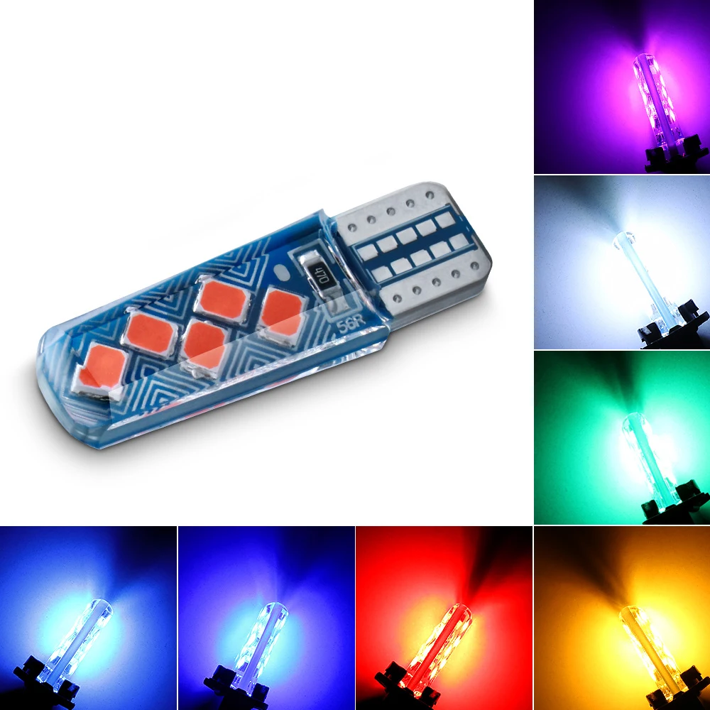 

2X Car Interior Led Lights W5W 194 168 T10 CANBUS 3030 SMD For Auto Wedge License Plate Lamp 3000k 6000k 12V Amber Bright Diode