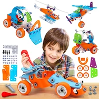 132 pcs educational construction engineering learning toys for kids building toys set for boys age 6 7 8 9 10 year old