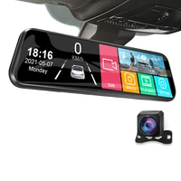 acceo a20p video recorder 9 66 inches dash cam dual lens touch screen stream media front and rear camera parking monitor 24h