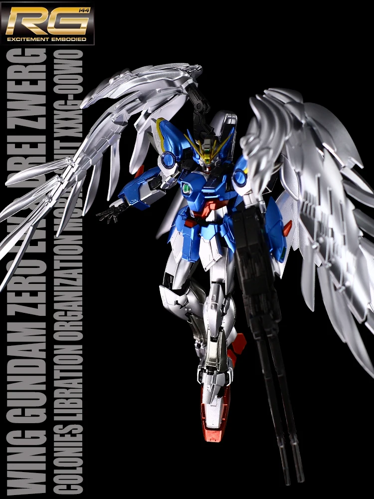 

BANDAI RG 1/144 XXXG-00W0 Wing Gundam Zero EW металлическая сборка с цветным распылением модель экшн-игрушка фигурки Детские Подарки