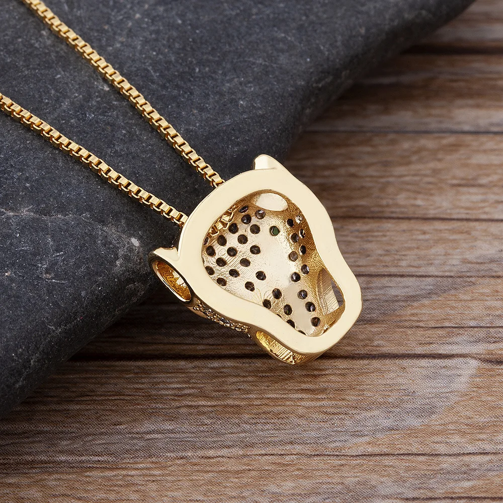 Новое поступление металлическое ожерелье AIBEF с подвеской в виде леопарда