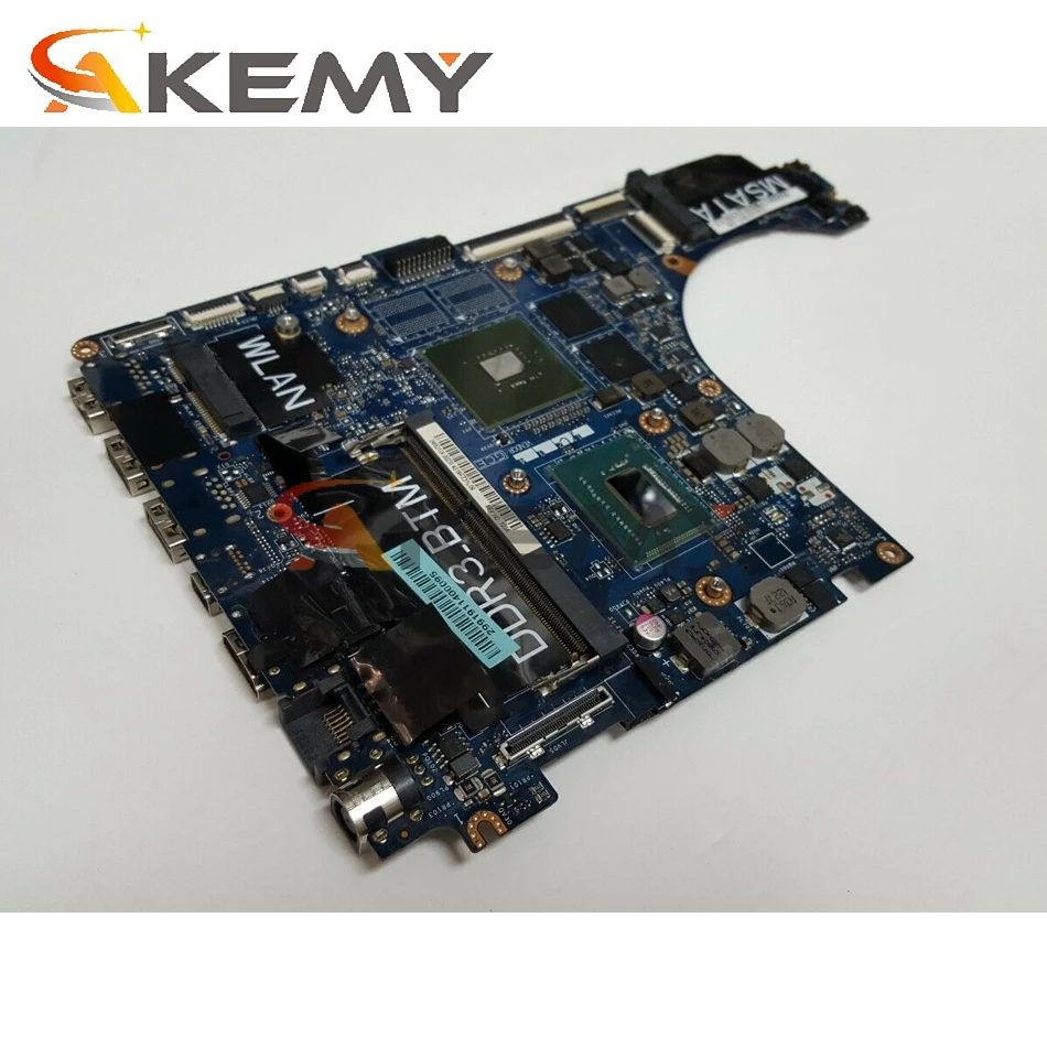 Akemy 03FR96 3FR96 LA-7851P для DELL XPS15 L521X материнская плата ноутбука i5-3210M HM76 DDR3 тестирование |