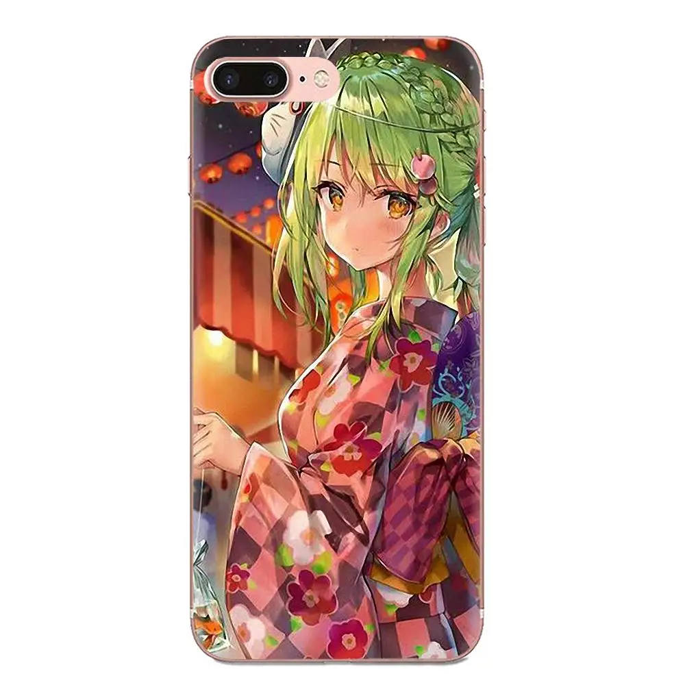 Чехол милые аниме из мультфильмов большие глаза кимоно девушка для Apple iPhone 4 4s 5 5C 5S