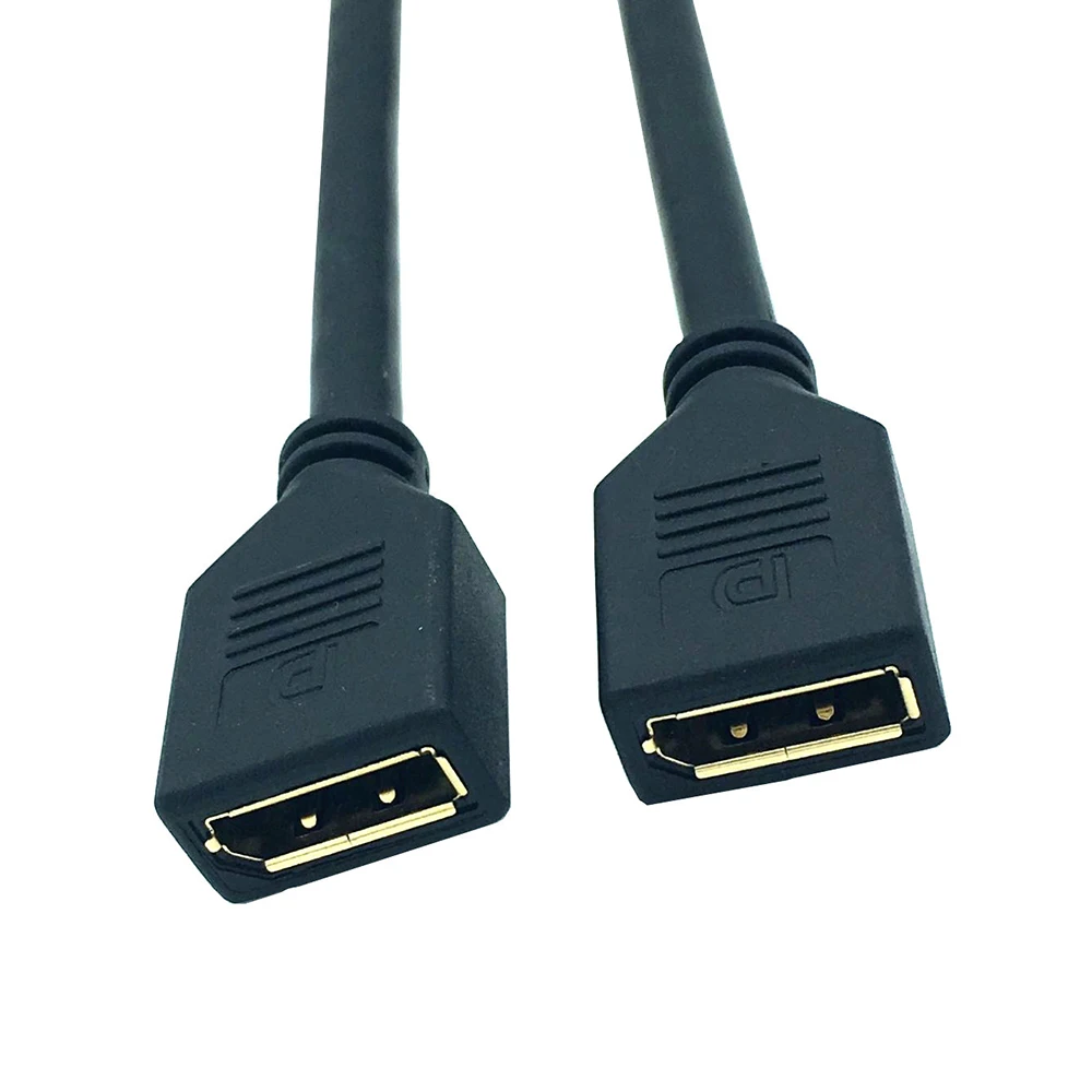 Удлинитель displayport гнездо к гнезду разъем 4k/8k порт дисплея dp кабель удлинитель