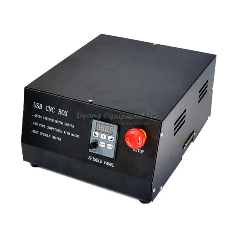 DC Brushless spindle drive 4axis cnc control box MACH3 parallet port manual pulse conversion card kit for engraving machine | Инструменты