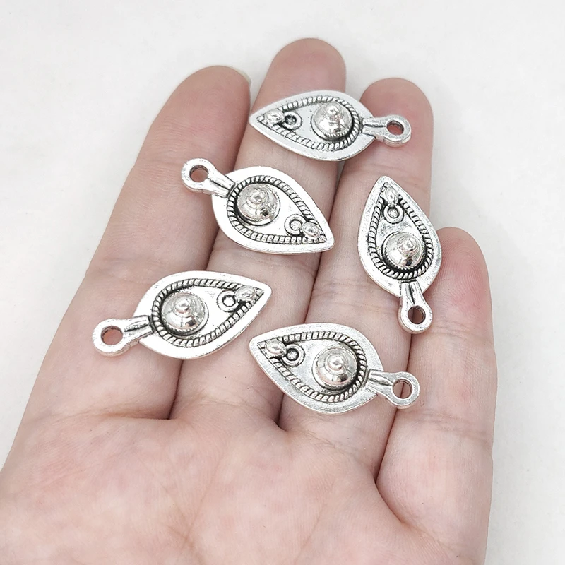Подвеска в виде капли воды из цинкового сплава 27 х15 мм 10 шт.|charm pendant|zinc alloycharm pendant diy