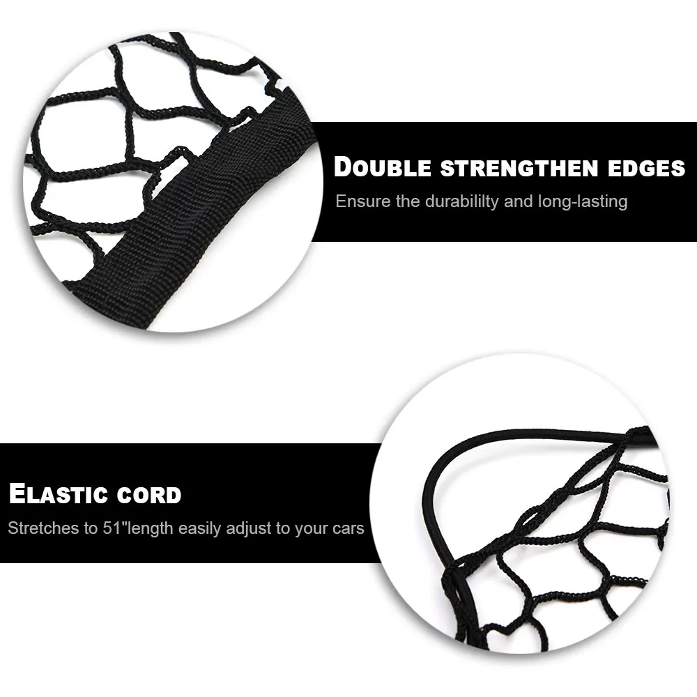 Универсальная Сетчатая Сумка для хранения в багажник автомобиля регулируемый