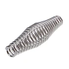 Ручка из нержавеющей стали для барбекю, пружинная дровяная печь, коптильное устройство, эластичный стальной рулон