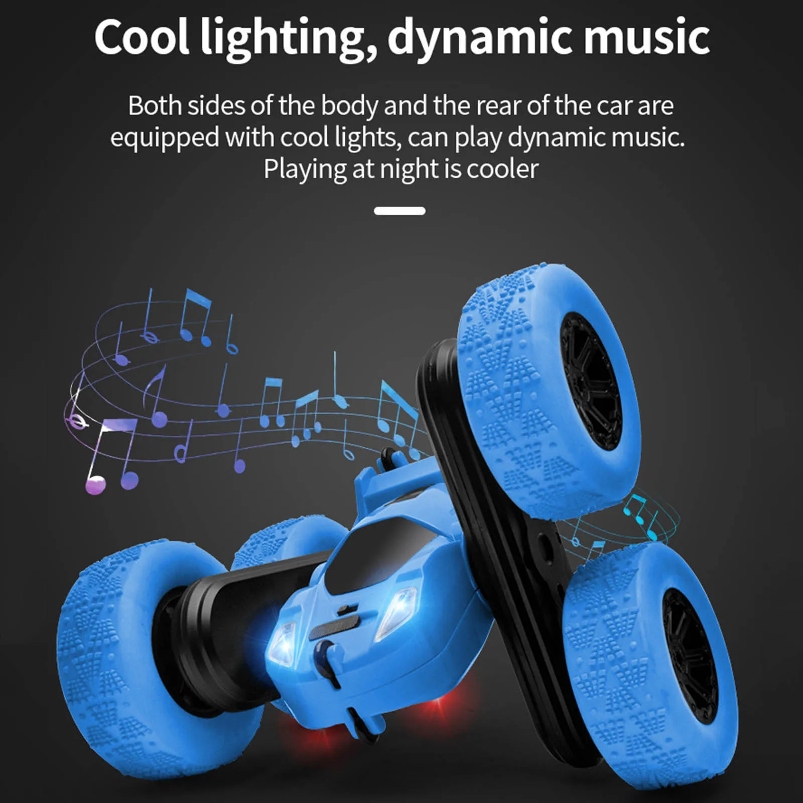 

New 2.4Ghz Spray Drift Deformation Remote Control Vehicle 360 Degree Flip Toys Stunt Car Music Drift Toys for Children 2021
