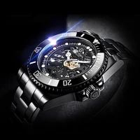 sapphire crystal watch men skeleton automatic watches mens 2021 pagani design mechanical wristwatch 10bar diver ceramics bezel