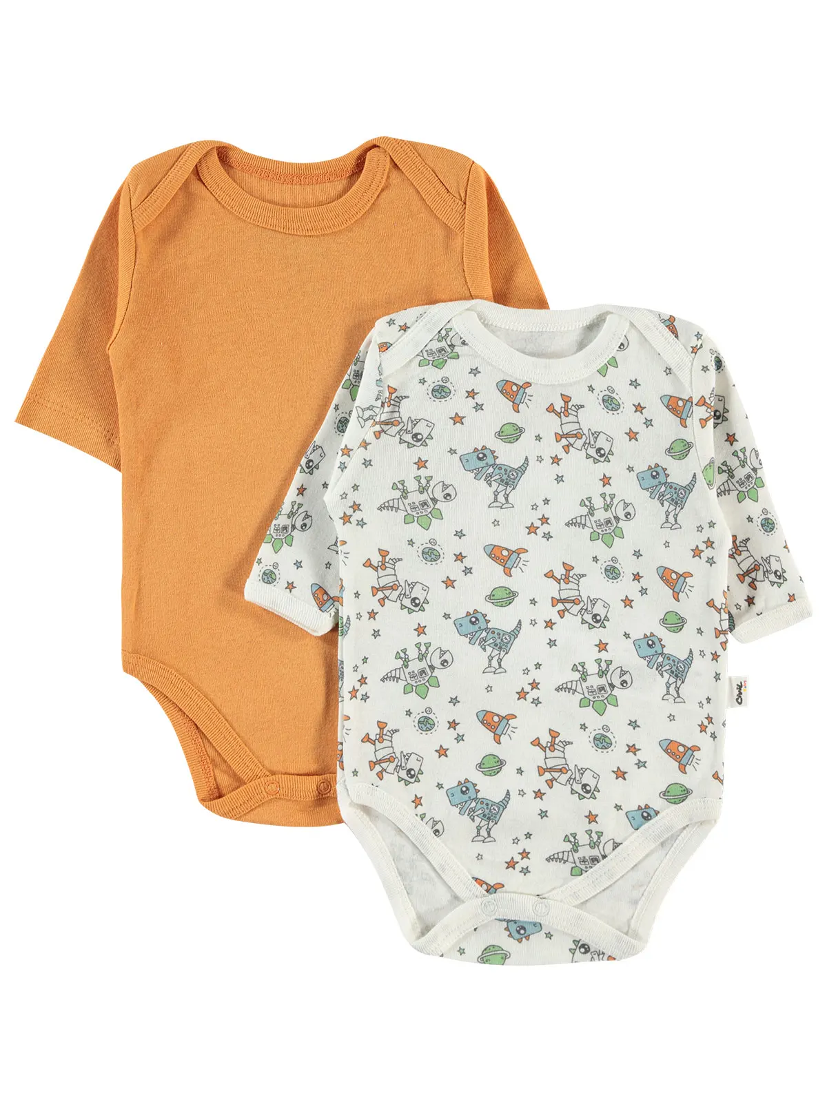 

Boy Baby Boy with Snap Fastener 0-24 Months Ecru