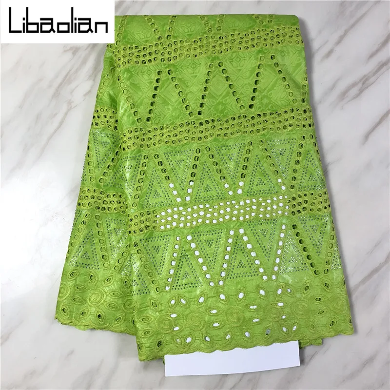 

Latest African Bazin Riche Fabric 2020 High Quality French Nigerian Net Lace Fabric With Stones For Wedding Dress Q208-6