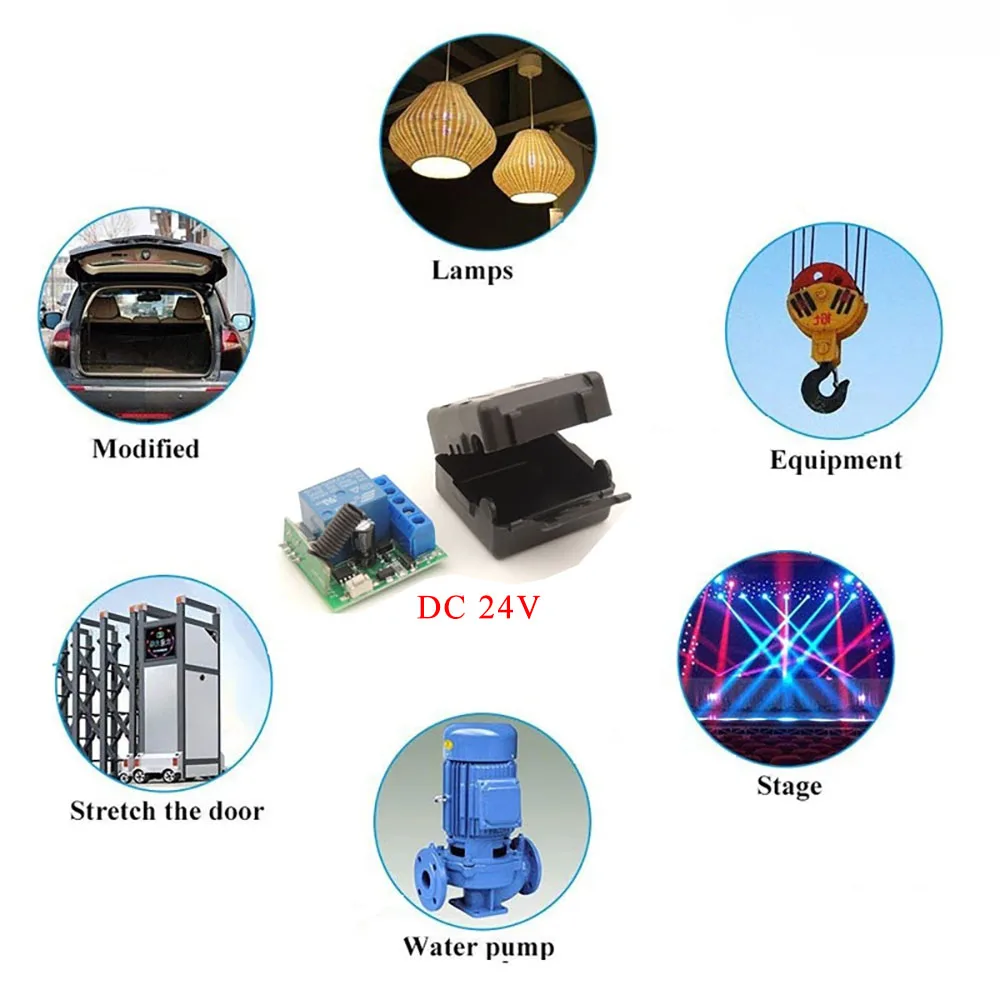 Electronic Lock Switch 12V 10A Wireless Remote Control Relay Module 433MHz Rf Transmitter Key Fob for Smart Home LED DIY | Обустройство