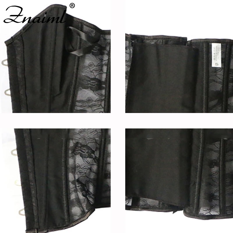 

Znaiml Sexy Corset Women's Corset Top Bustiers Waist Corsets Steampunk Overbust Vintage Belly Sheath Black Gothic Black Corset