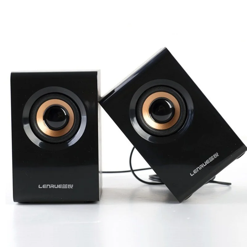 

Wired Wooden Subwoofer Home Office Laptop Speaker Black for PC Computer Power 5W 3.5mm Audio Interface Subwoofer Sound Box New