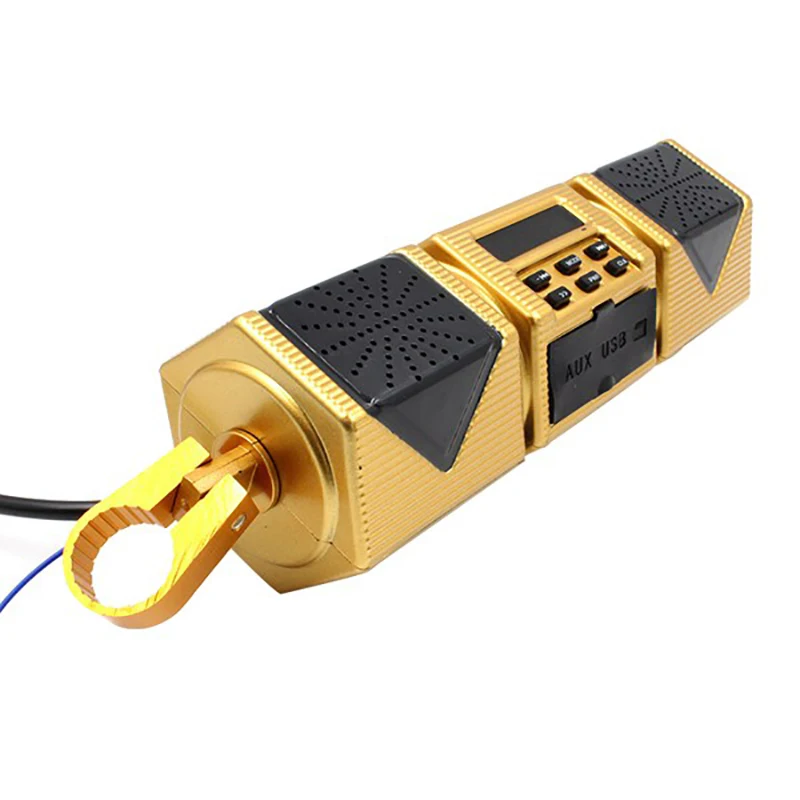 Мотоциклетный mp3-плеер на руль динамик Bluetooth FM-радио водонепроницаемый