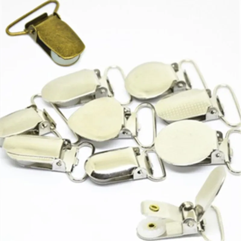 Металлические черные антикварные пряжки для кормления подтяжки Paci соска зажимы