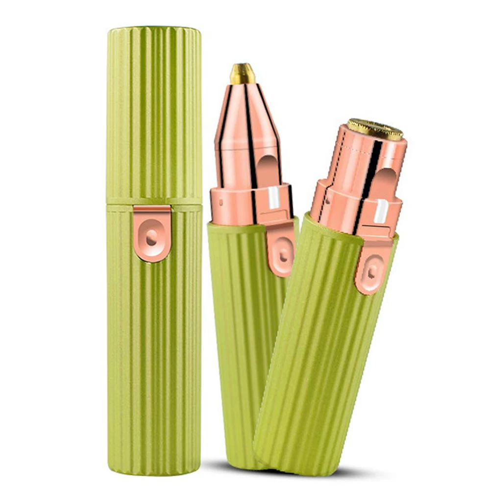 

USB Rechargeable Facial Hair Removal Painless Body Hair Remover 2 in 1 Eyebrow Trimmer Portable Shaver Razors Eye Brow Epilator