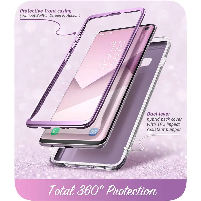 i blason for samsung galaxy s10 case 6 1 inch cosmo full body glitter marble bumper cover case without built in screen protector free global shipping