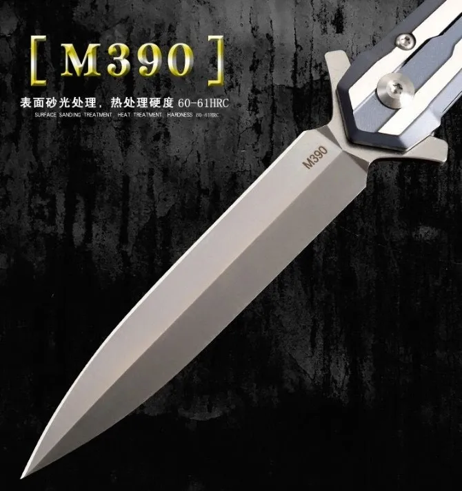 Складной нож с шарикоподшипником лезвие M390 ручка из титанового сплава