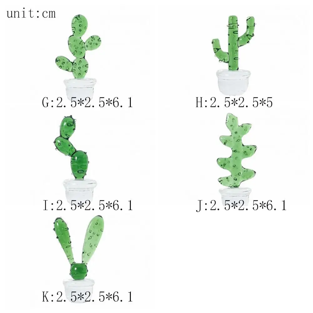 Новые украшения в виде кактуса декоративное стекло миниатюрный кактус для стола