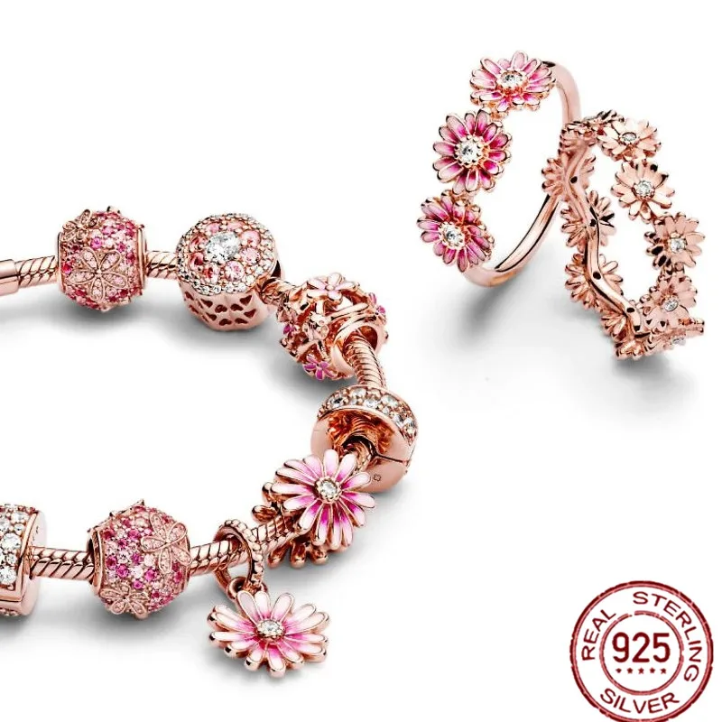 

925 Sterling Silver Hearts Beads unicorn Love family Couple bead Fit Original Pandora Charms Bracelet DIY bracelet Women Jewelry