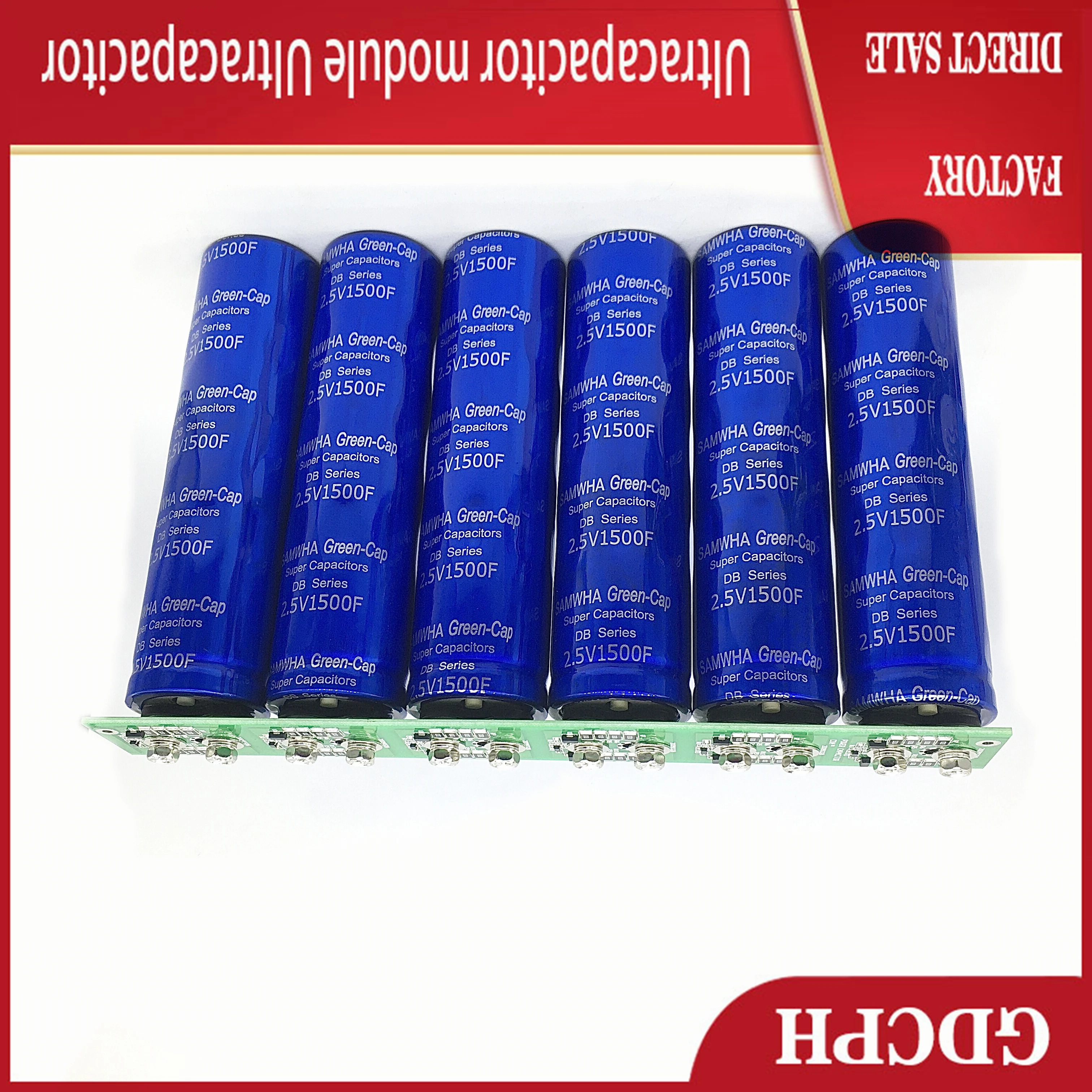 Samwha-Green Cap Supercapacitor automobile rectifier module 15V250F high current replaces 16V83F monomer 2.5V1500F*6 | Электронные