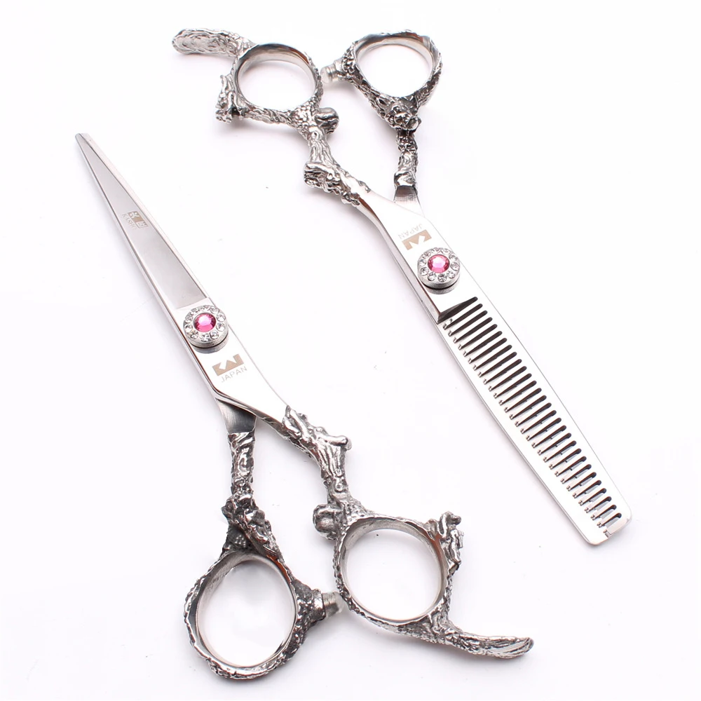 

Профессиональные японские Парикмахерские ножницы Spot 6,0 440C для стрижки волос, набор парикмахерских ножниц, инструмент для укладки