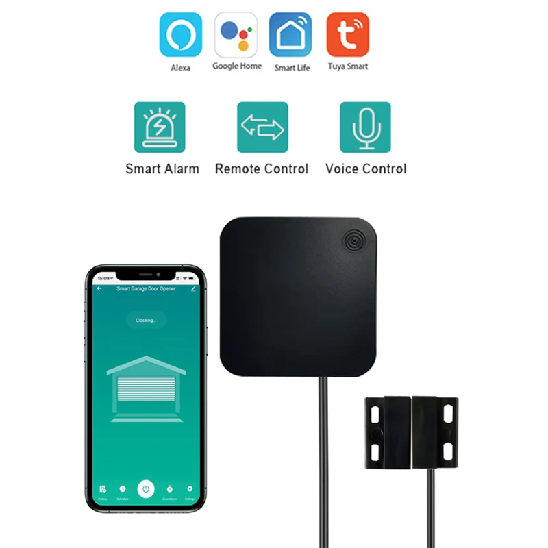 

Смарт-контроллер Tuya для Быстрого Открывания помещений, wi-fi переключатель, Alexa Echo, Google Home, «сделай сам», умное приложение, оповещение, без конц...