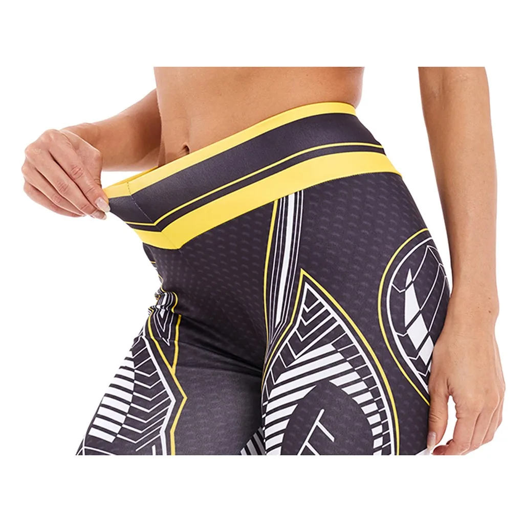 

Women Print Yoga Pants Women Unique Fitness Leggings Workout Sports Running Leggings Sexy Push Up Gym Wear Elastic Skinny Pants