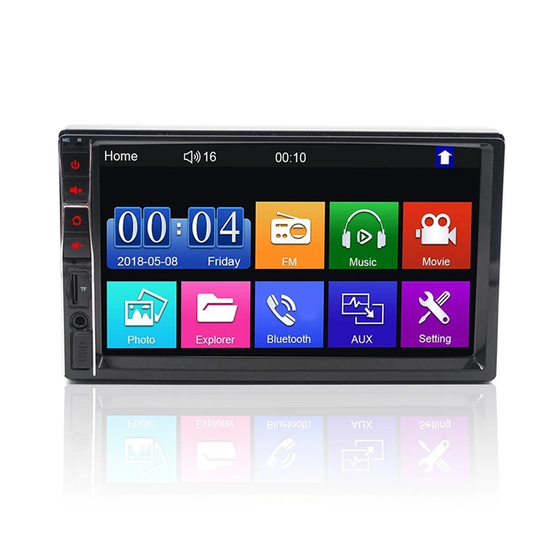 7 Inch Display 2 Din Car MP5 Player FM Radio Multi-Media 7032 Touch-Screen Bluetooth Monitor Reversing Rear View |
