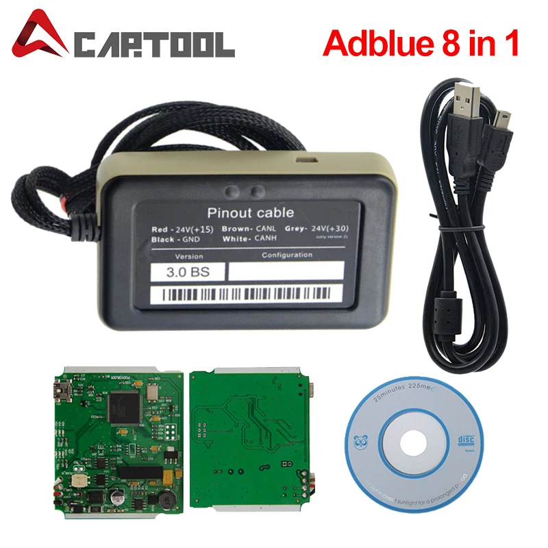 OBD2 Adblue 9 в 1 для многобрендовых грузовиков лучше чем adblue 8 суперэмулятор