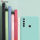 Модный силиконовый чехол с квадратной рамкой для телефона Xiaomi Redmi Note 8 8T 9 9S 7 6 5 Pro 9A 9C 8A 6A 5A 4A 4X, Матовая Мягкая задняя крышка