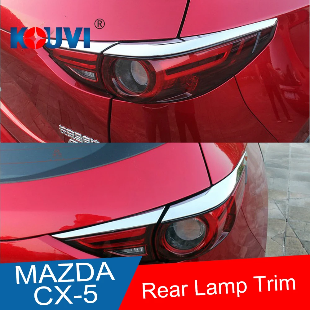 Для Mazda CX 5 CX5 2017 2018 19 ABS хром задний фонарь лампа украшение в полоску Накладка 4 шт.