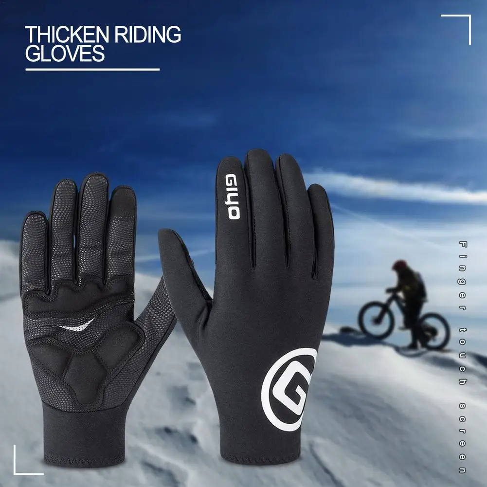 

Cycling Gloves for Men Winter Men's Cold Weather Thermal Gloves Windproof and Waterproof Winter Gloves for Women for Cycling Run
