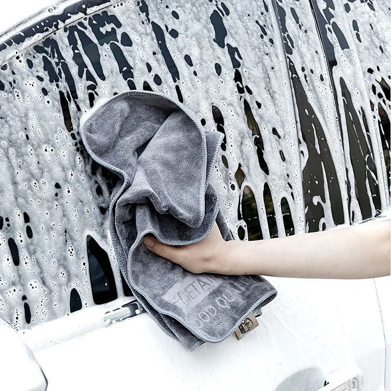 

Microfiber Towel Car Wash Towel Double-Sided Short Velvet Car Cloth Efficient Water Absorption Detailing Auto Toalla Microfibra