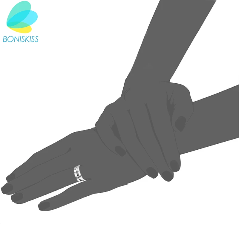 BONISKISS, мужское кольцо, новое, Крутое, нержавеющая сталь, обручальное, обручальное, подходящее кольцо со стальными кабелями и винтами, 9 мм, Размер 7-13, серебро