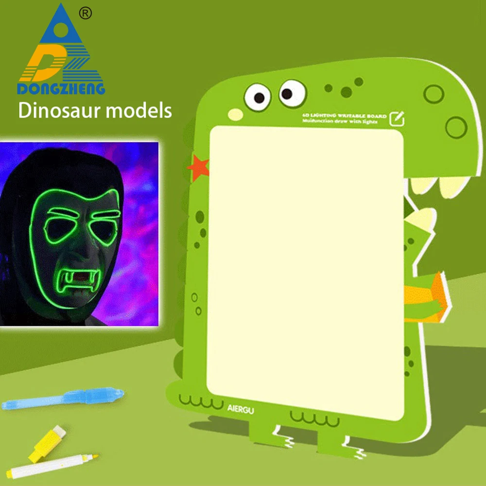

Плоская доска для рисования граффити, волшебная росписветодиодный светодиодная флуоресцентная ручка, Обучающий планшет для письма, электр...