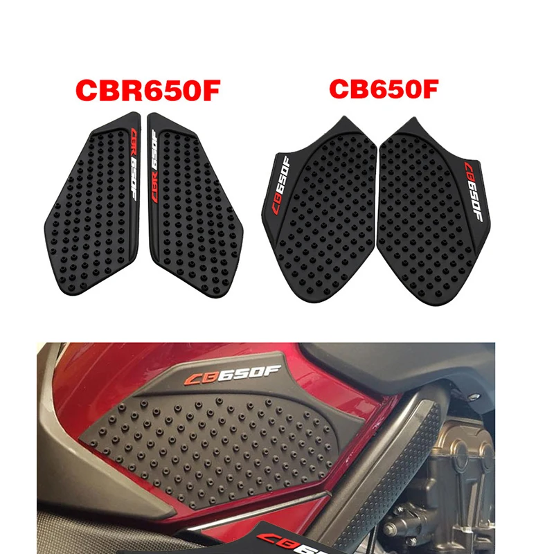 

Motorcycle Fuel Tank Pad Side Traction Knee Grip Protector Anti-slip Decal Stickers For Honda CB650F CBR650F 14-17 Pit Dirt Moto