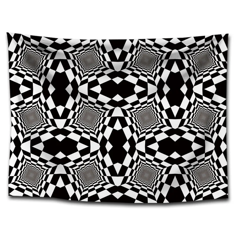 

3D Tapestry Decompression Geometric Picture Hippie Mandala Tapestry Wall Hanging Boho Decor Gobelin Tapestry Wall Carpet Blanket