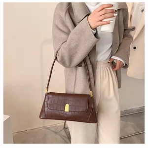 fashion exquisite shoulder bag retro casual women totes shopping bags female pu leather solid color strap handbag for lady 2021 free global shipping