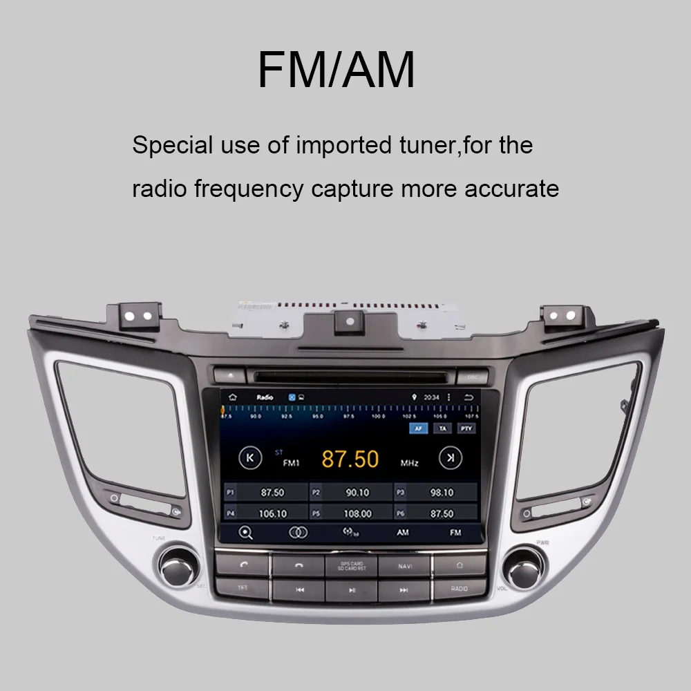 Автомобильный Восьмиядерный GPS-навигатор 8 дюймов Android 10 0 для Hyundai Tucson IX35 2015-2022