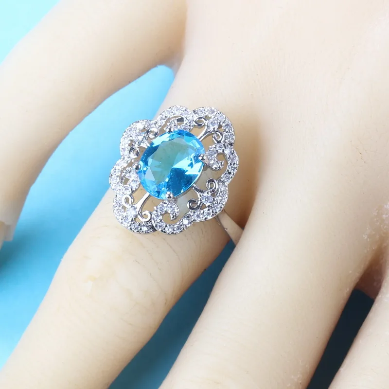 Комплект из колье и серёг серебра 925 пробы | Украшения аксессуары