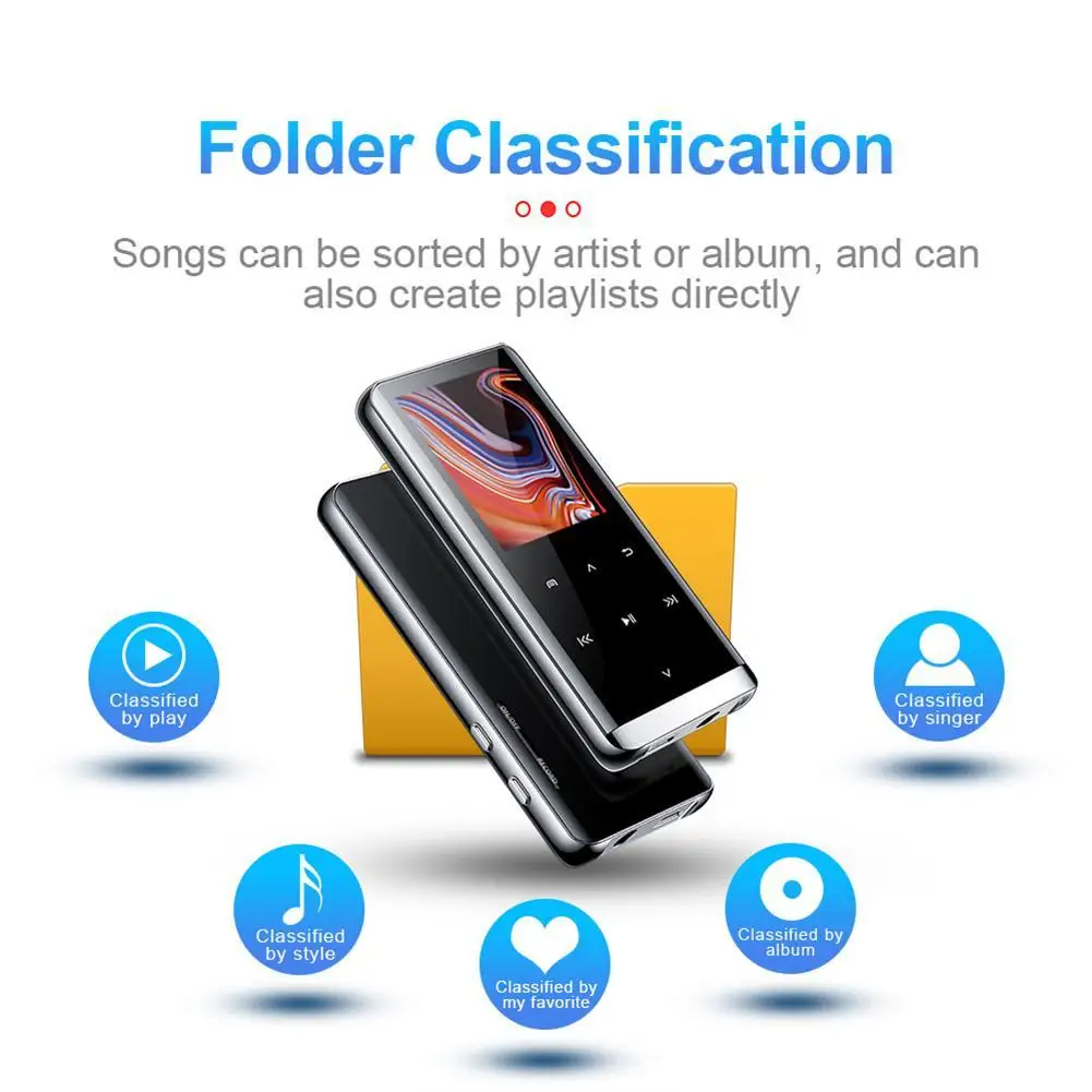 M13 MP3 Bluetooth-совместимый плеер Mini Mp4 без потерь Hifi музыка Mp5 Mp6 с 3 5 мм 1 8 дюймовый Tft