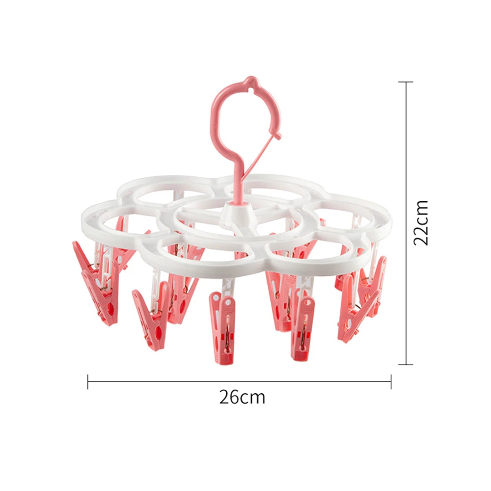 16 клип Носки для сушки одежды прищепка Многофункциональный вешалка хранения